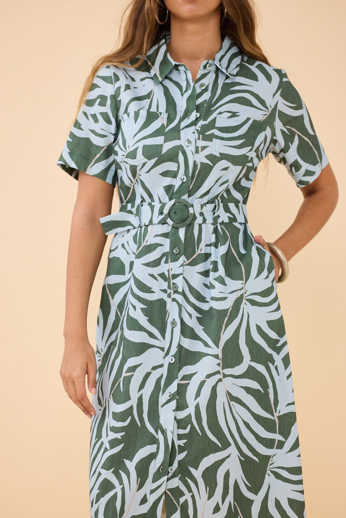 Frock Me Out Shirt Dress - Let's Be Fronds