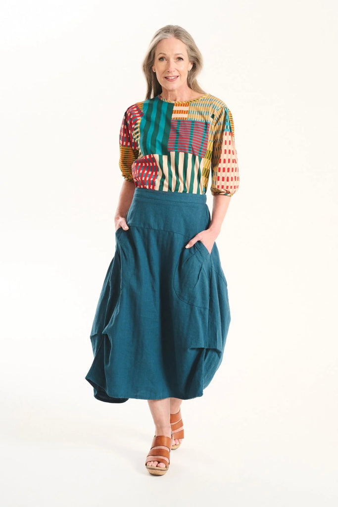 Olga De Polga Milwaukee Weir Skirt - Teal