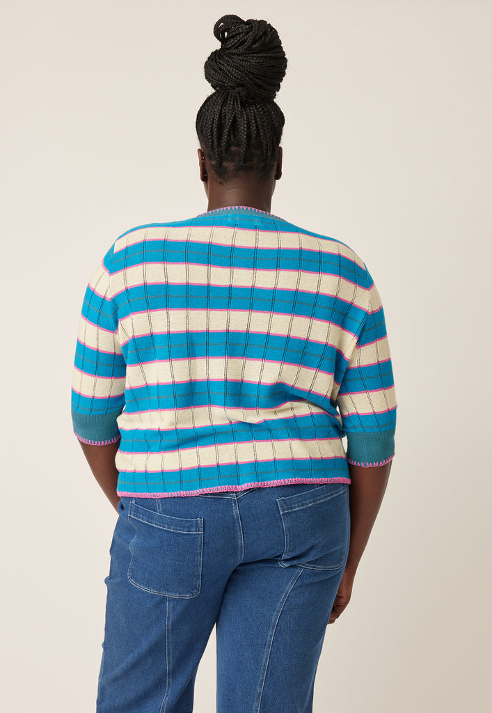 Nancybird Mia Stripe Knit - Teal