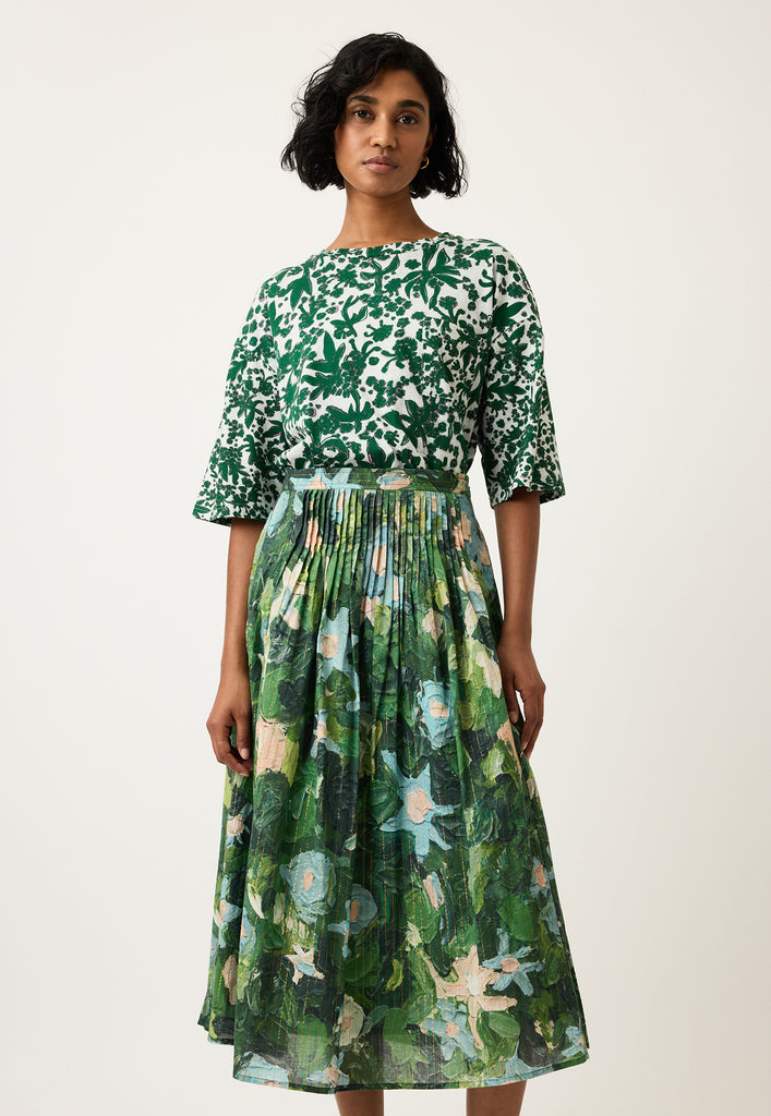 Nancybird Alma Yoke Skirt - Garden