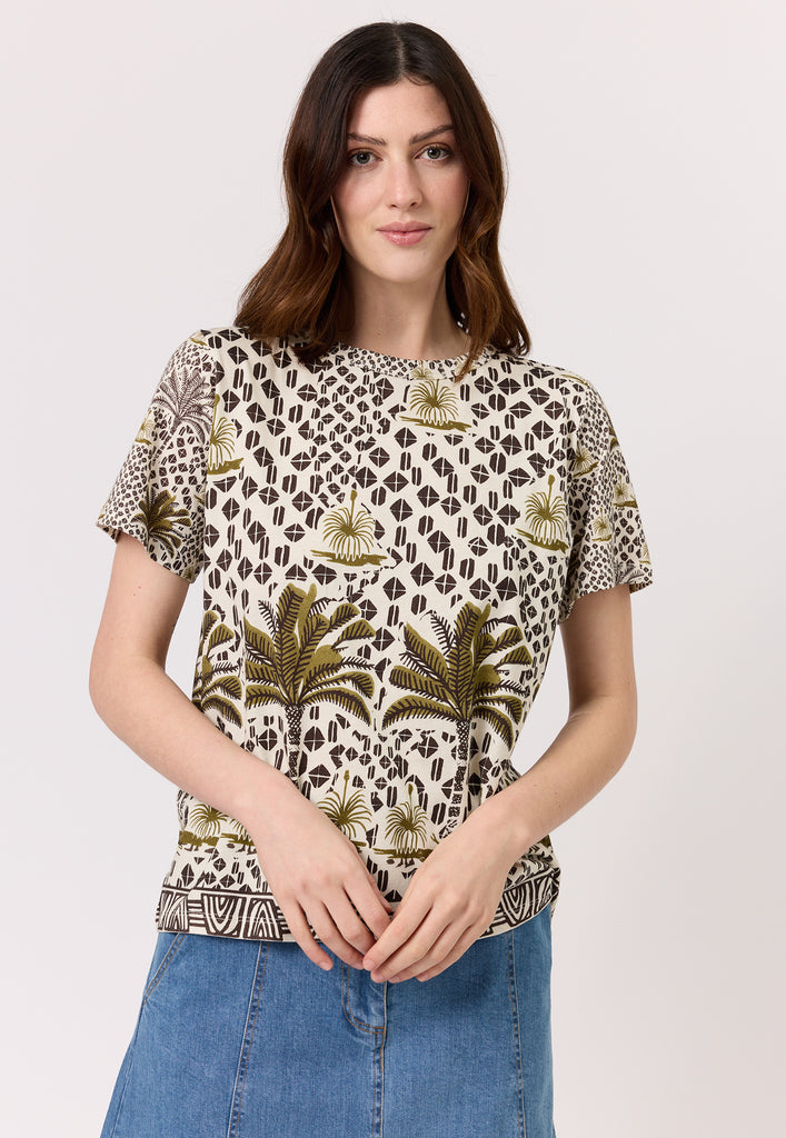 Nancybird Apollo Tee - Lino Palm