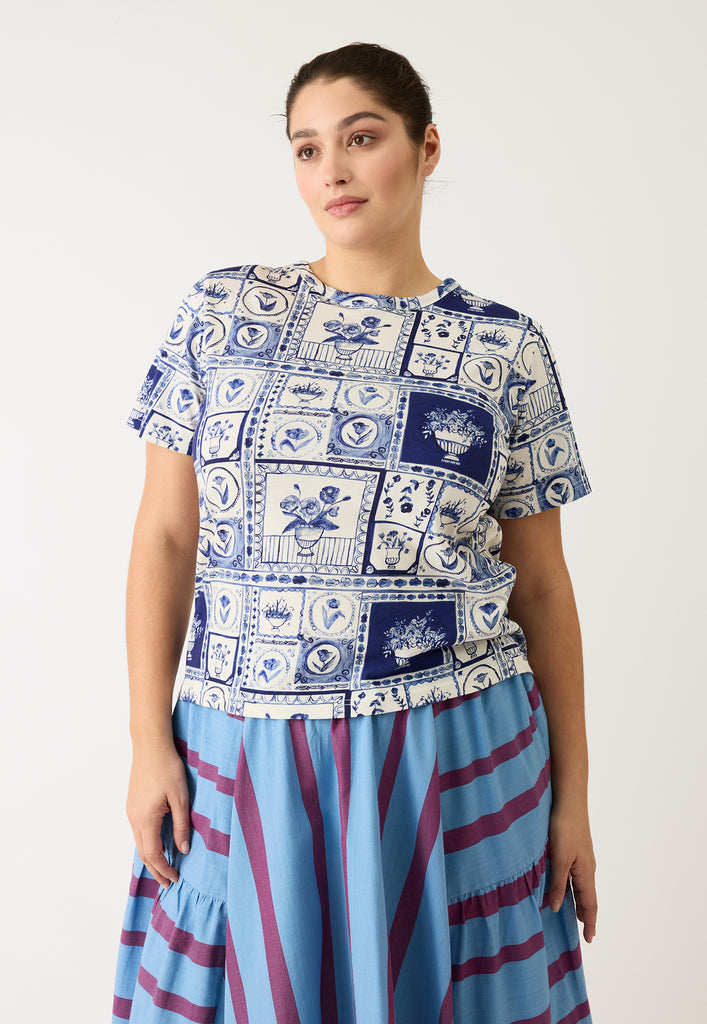 Nancybird Apollo Tee - Lyon Tile