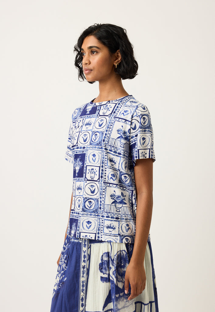 Nancybird Apollo Tee - Lyon Tile