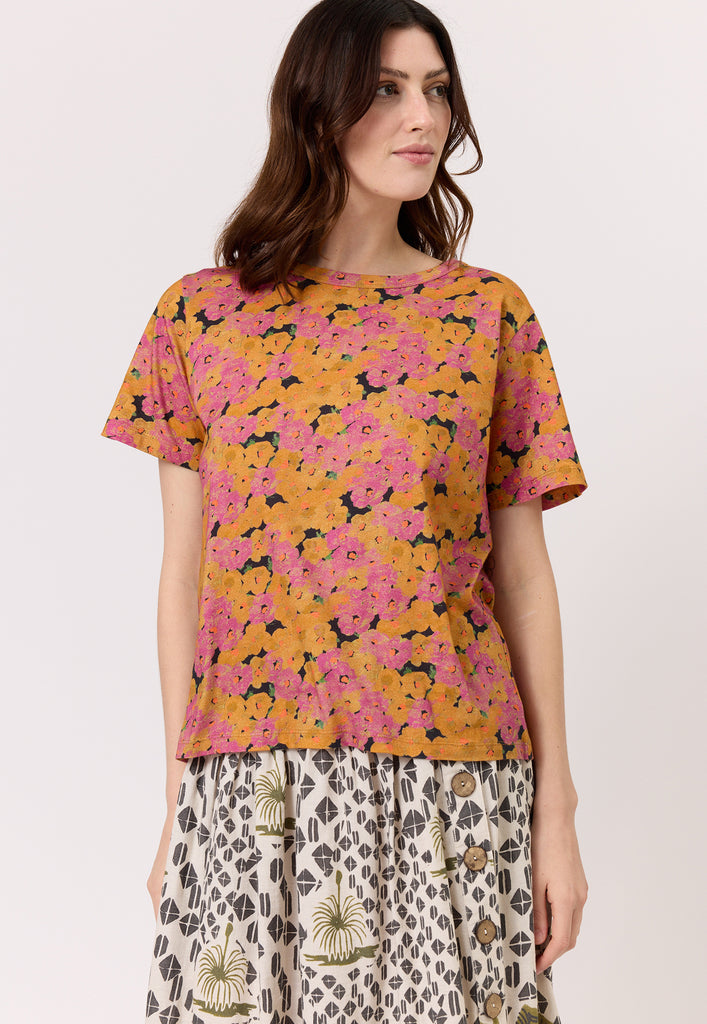 Nancybird Apollo Tee - Sunset Floral