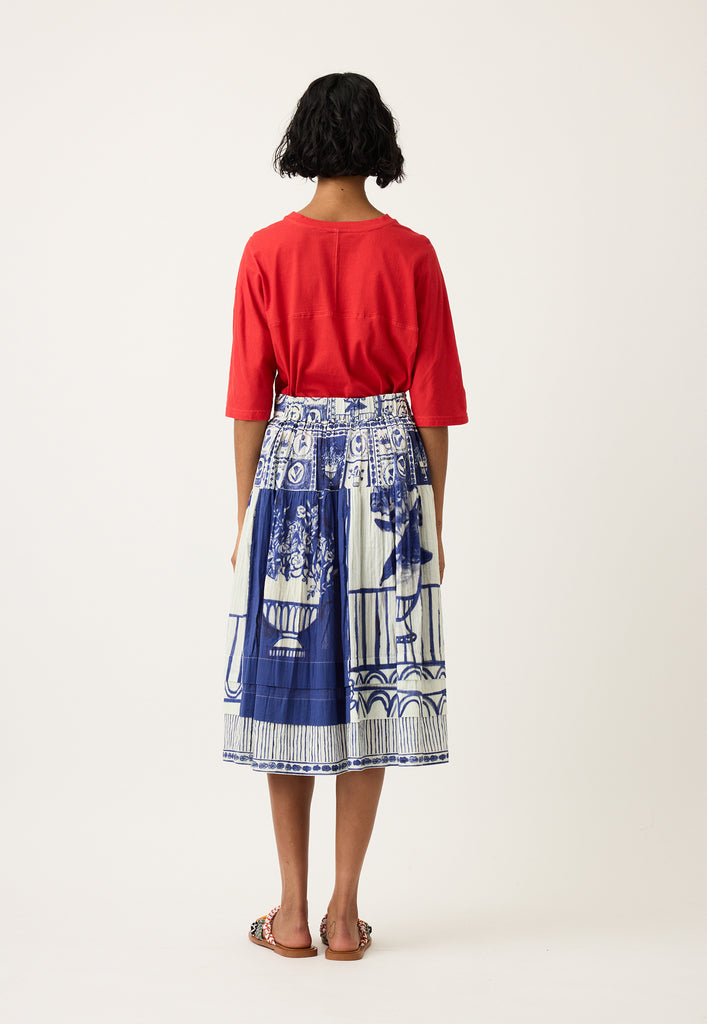 Nancybird Coco Pintuck Skirt - Lyon Tile