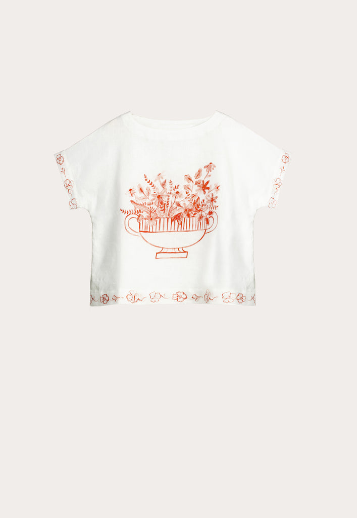 Nancybird Dolman Top - Red Vase