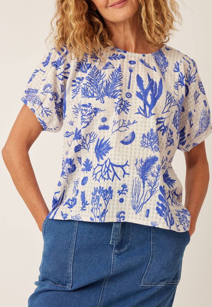 Nancybird Jolene Top - Blue Reef
