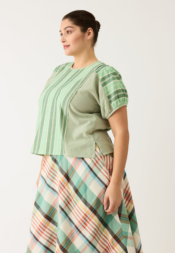 Nancybird Jolene Top - Green Stripe