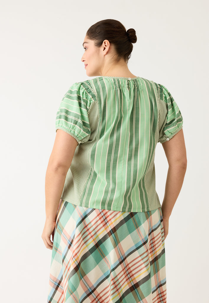 Nancybird Jolene Top - Green Stripe