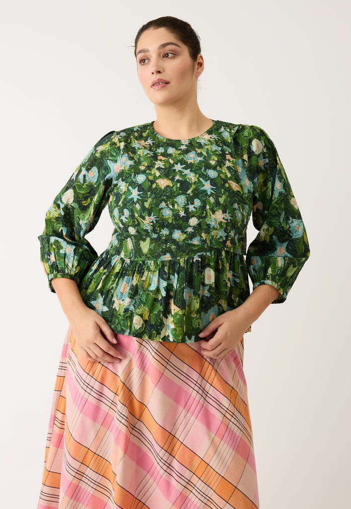 Nancybird Wave Skirt - Pink Check