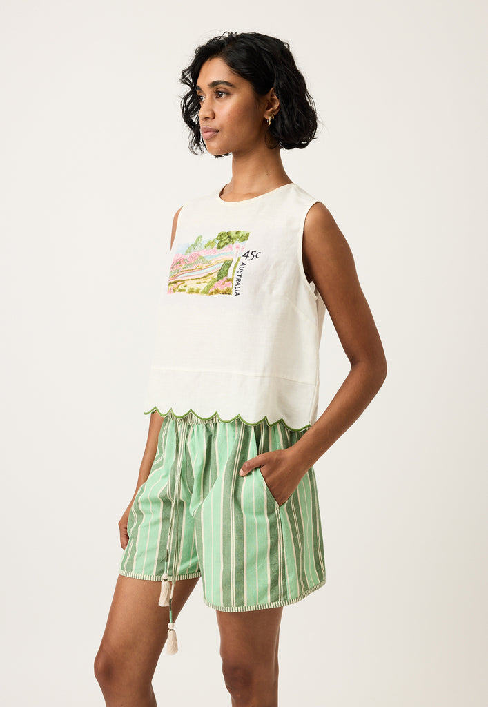 Nancybird Moa Tank - Postage Stamp