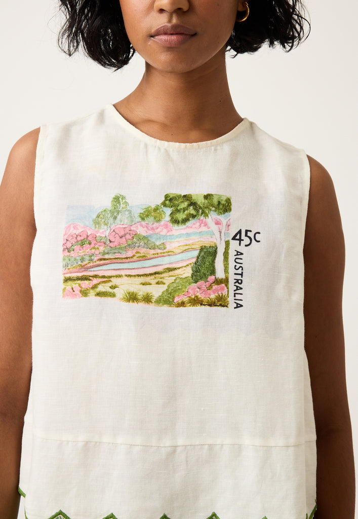 Nancybird Moa Tank - Postage Stamp