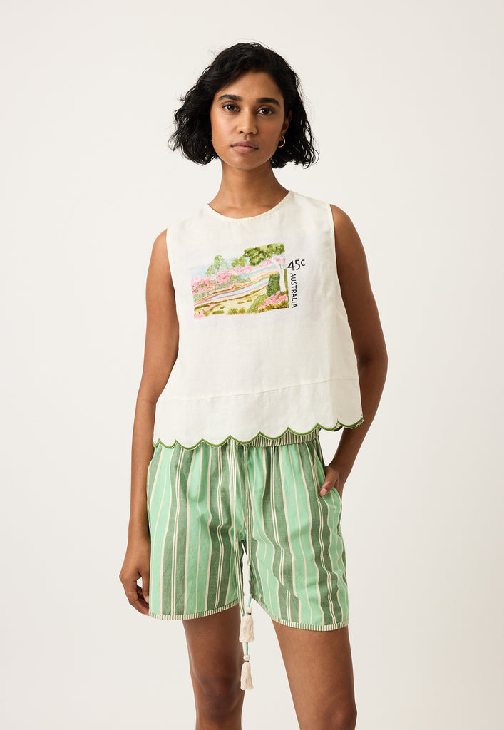 Nancybird Moa Tank - Postage Stamp