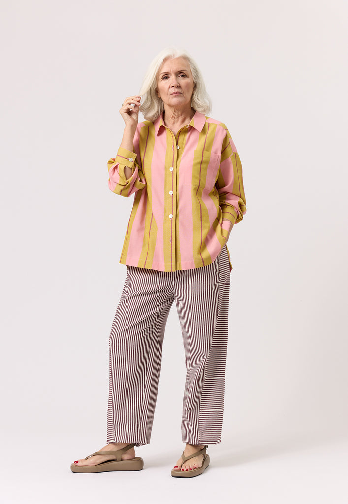 Nancybird Sabine Shirt - Dusk Stripe