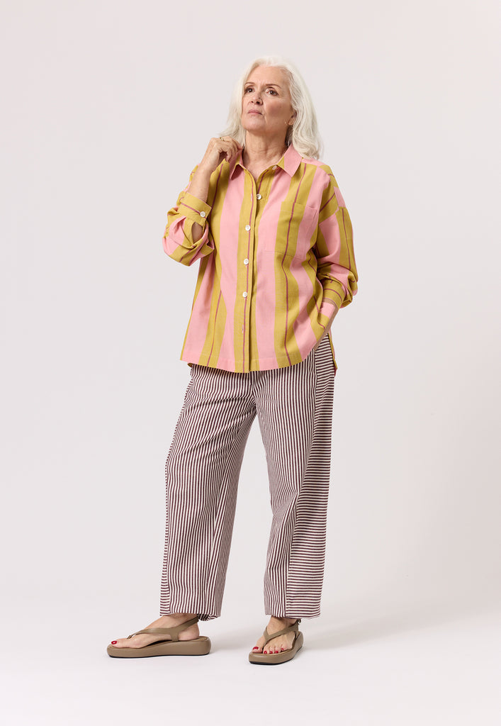 Nancybird Sabine Shirt - Dusk Stripe