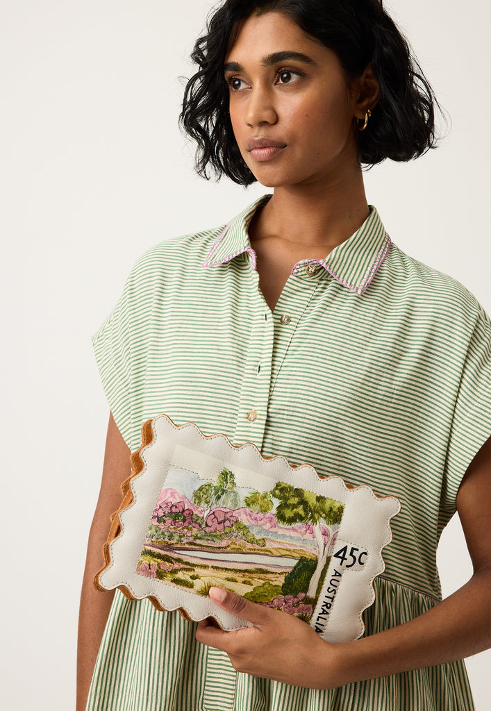 Nancybird Stamp Clutch - Postage Stamp