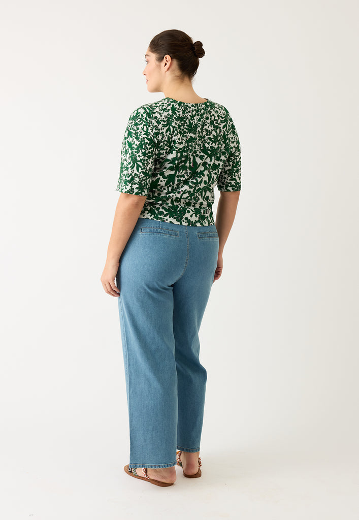 Nancybird Tasmin Boxy Tee - Parsley