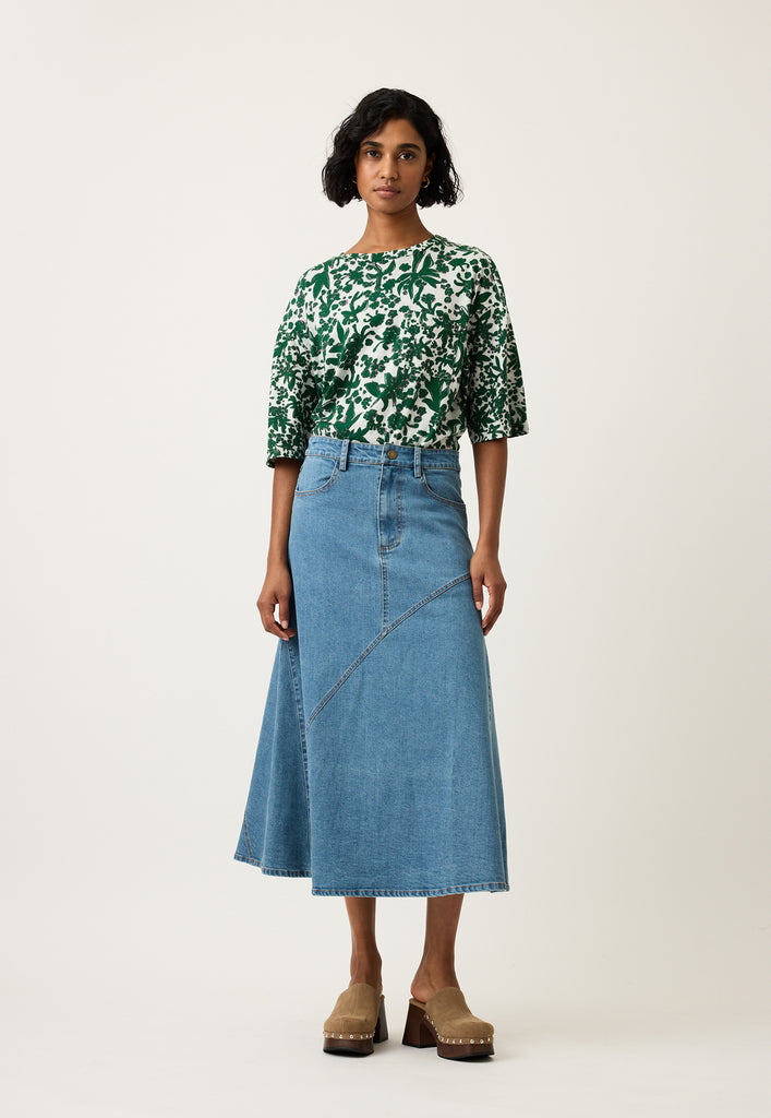 Nancybird Tasmin Boxy Tee - Parsley