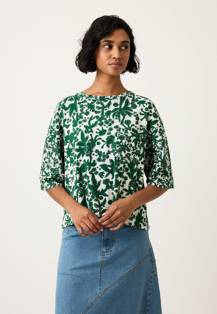 Nancybird Tasmin Boxy Tee - Parsley