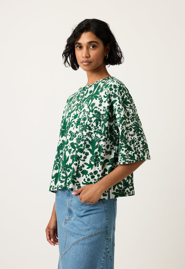 Nancybird Tasmin Boxy Tee - Parsley