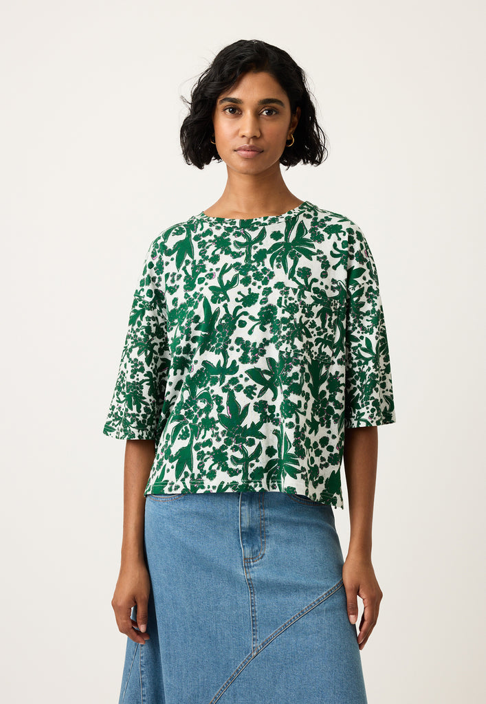 Nancybird Tasmin Boxy Tee - Parsley