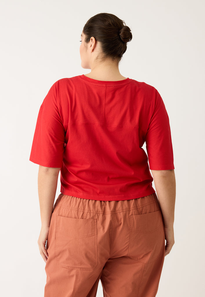 Nancybird Tasmin Boxy Tee - Red Vase