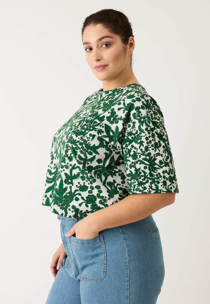 Nancybird Tasmin Boxy Tee - Parsley