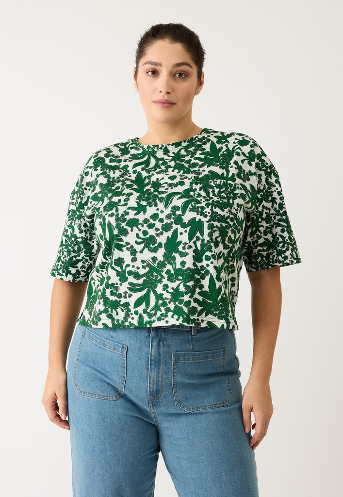 Nancybird Tasmin Boxy Tee - Parsley