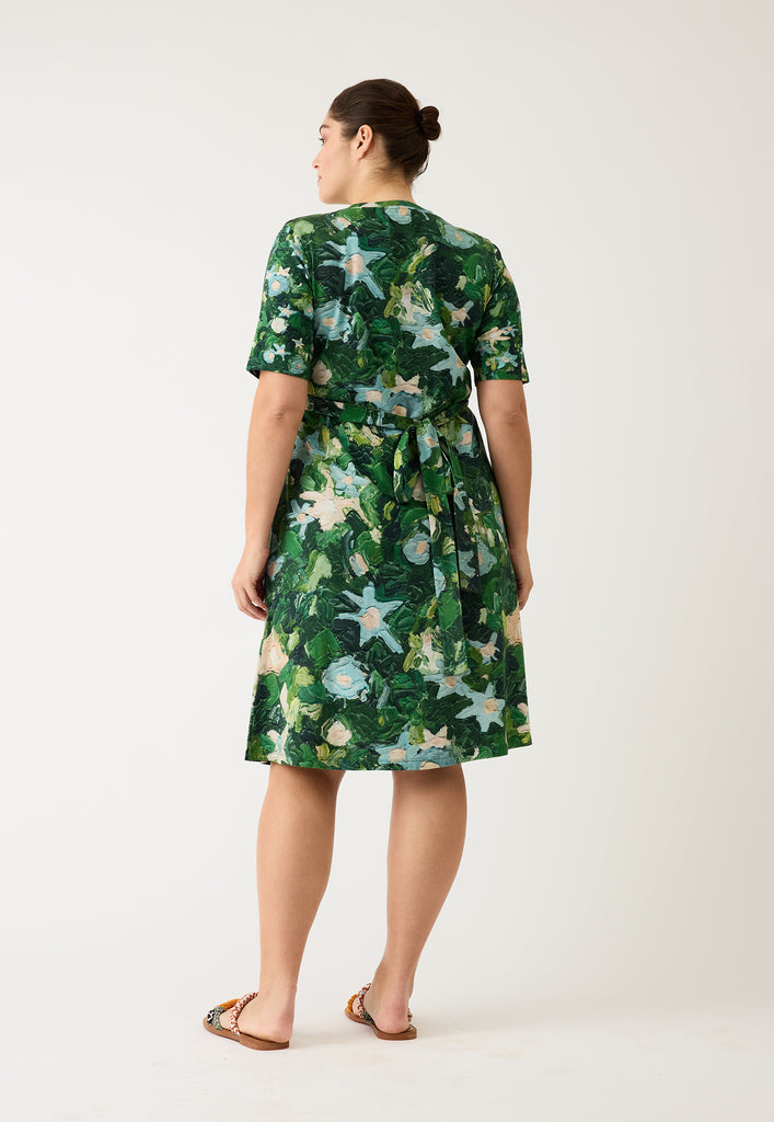 Nancybird Terra Short Sleeve Wrap Dress - Garden