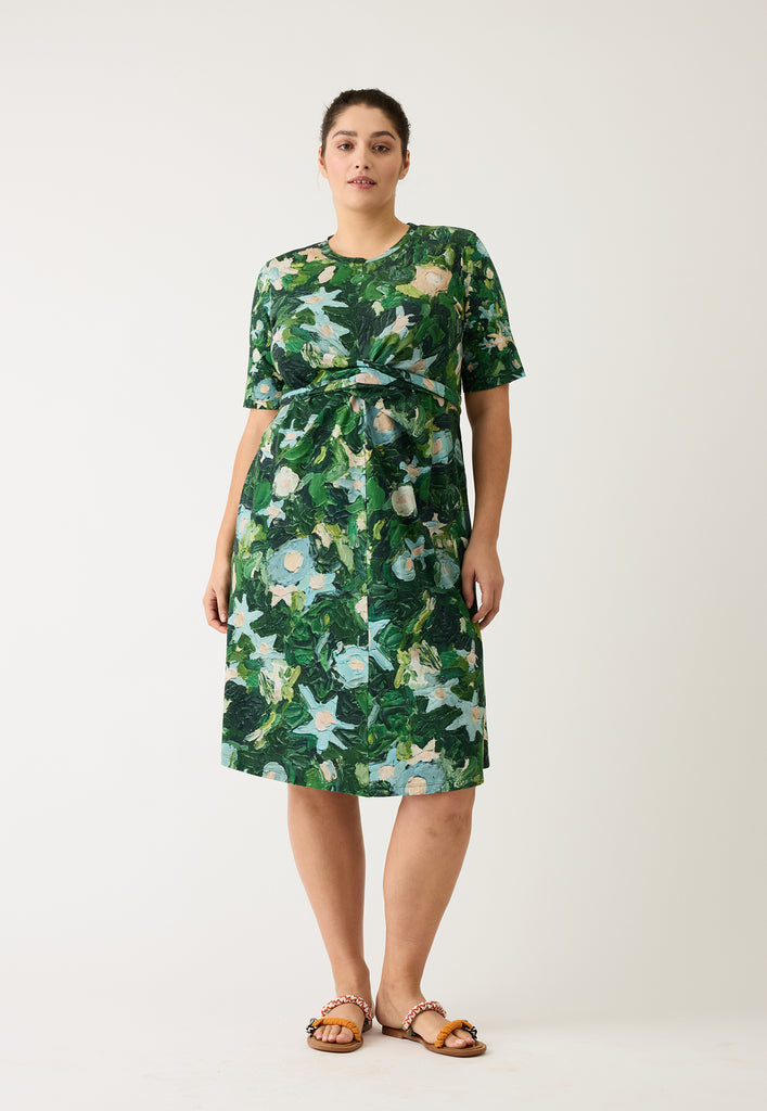 Nancybird Terra Short Sleeve Wrap Dress - Garden