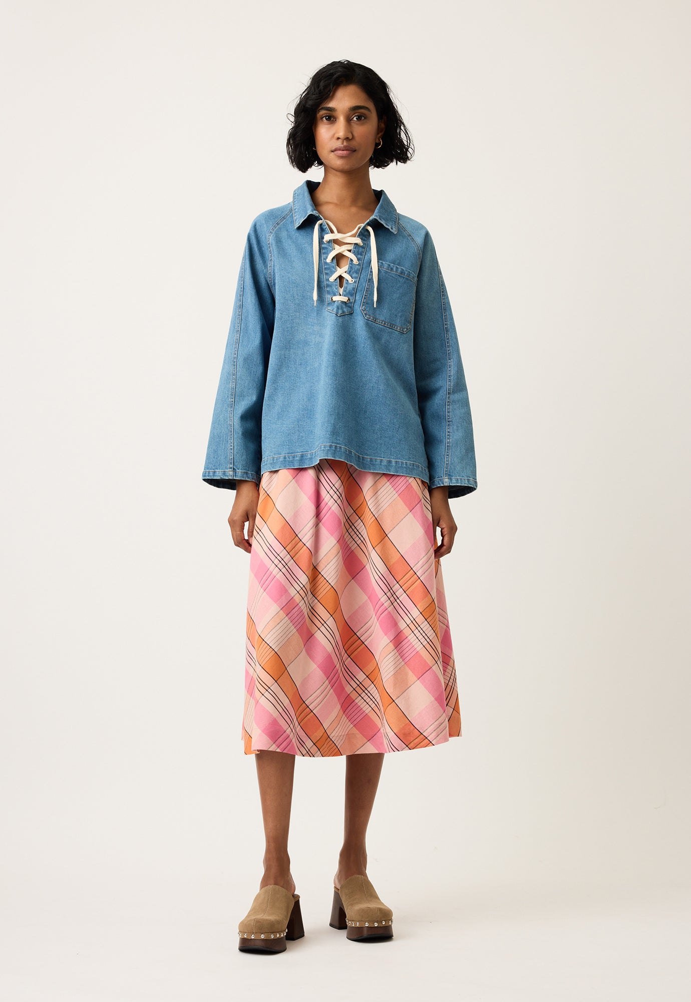Nancybird_Wave_Skirt_Pink_Chec