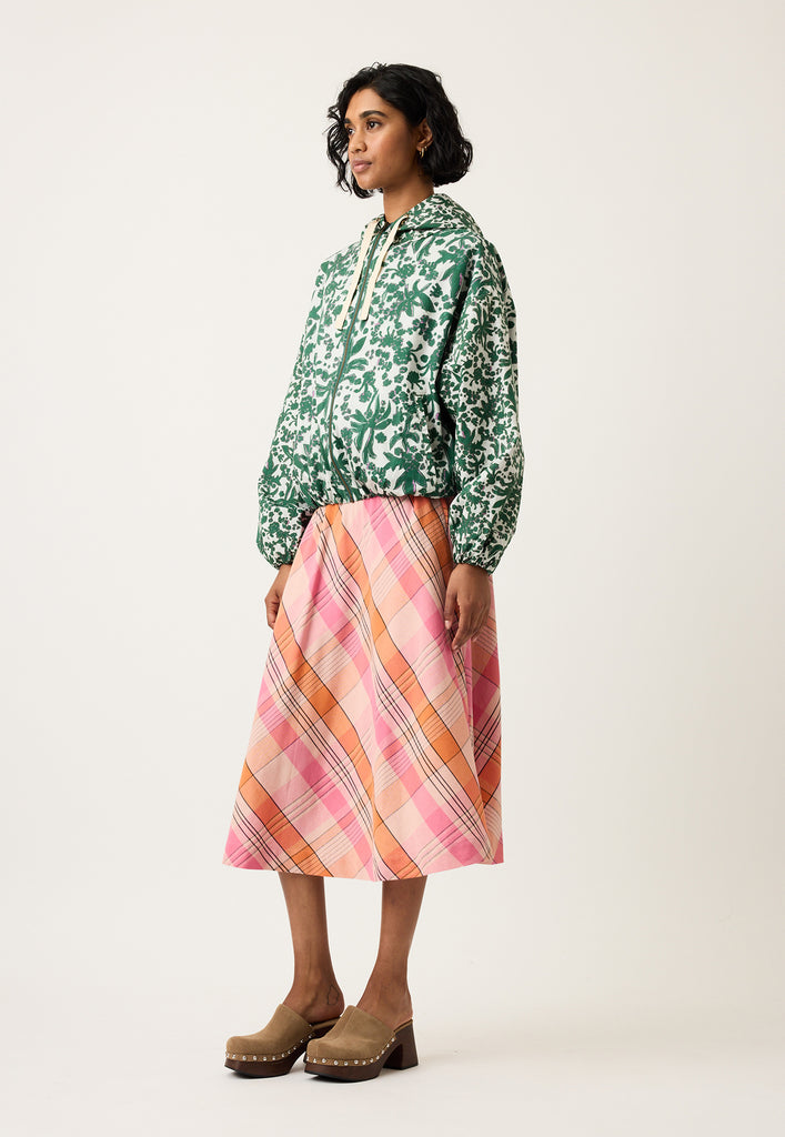 Nancybird Wave Skirt - Pink Check