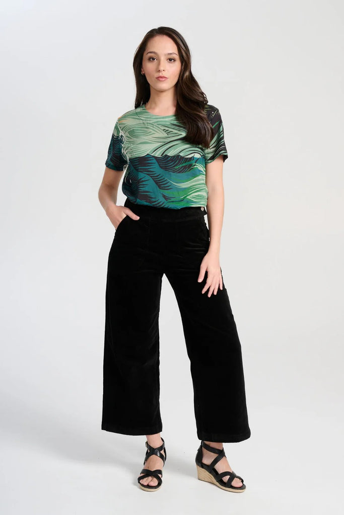 Olga De Polga Peggy Paris Velvet Pants - Black