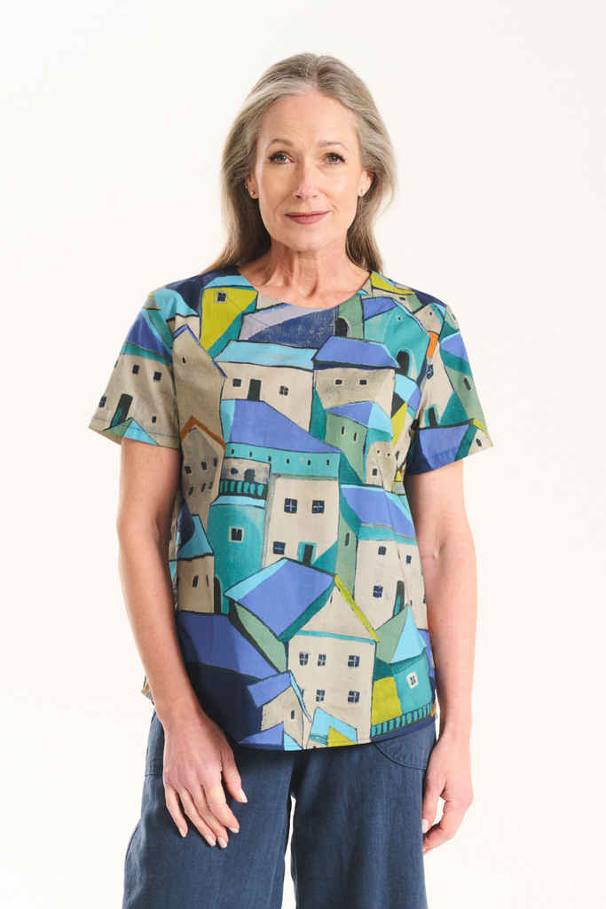 Olga De Polga Pueblito Top - Blue