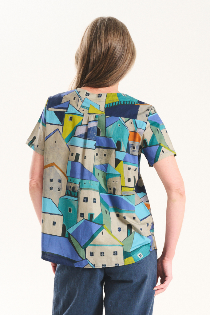 Olga De Polga Pueblito Top - Blue