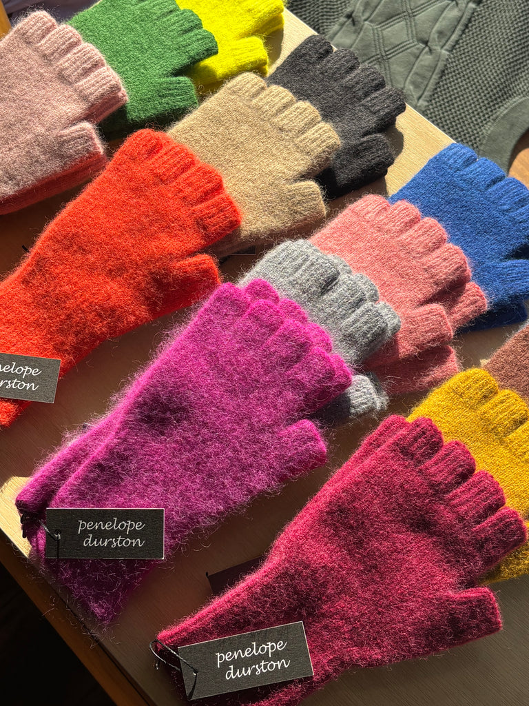 Penelope Durston Angora/Lambswool Fingerless Glove - Long