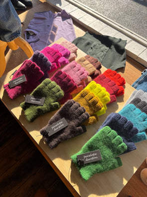 Penelope Durston Angora/Lambswool Fingerless Glove - Short