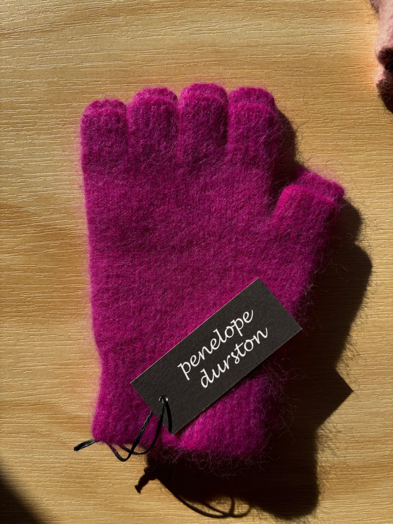 Penelope Durston Angora/Lambswool Fingerless Glove - Short
