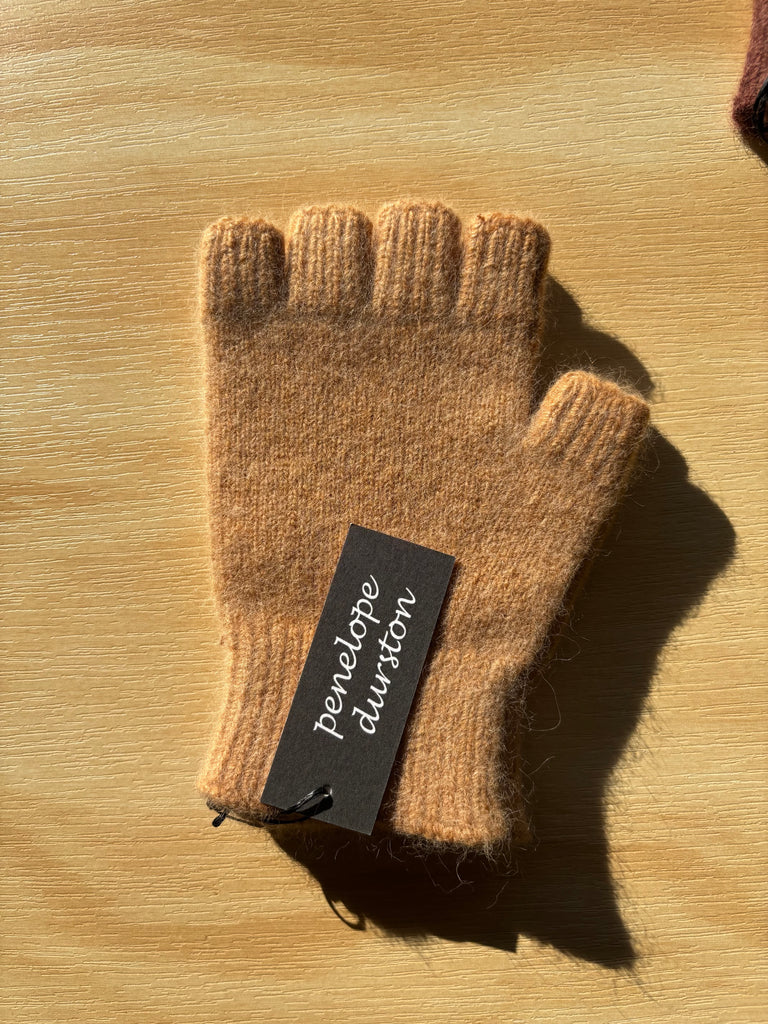 Penelope Durston Angora/Lambswool Fingerless Glove - Short