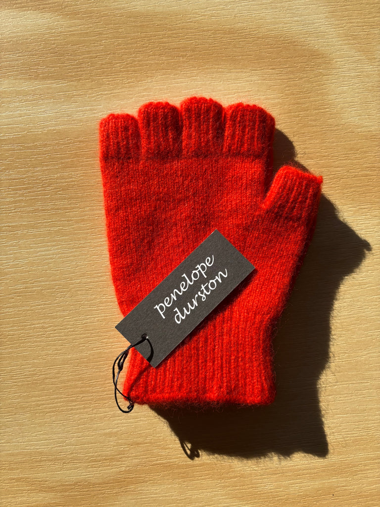 Penelope Durston Angora/Lambswool Fingerless Glove - Short