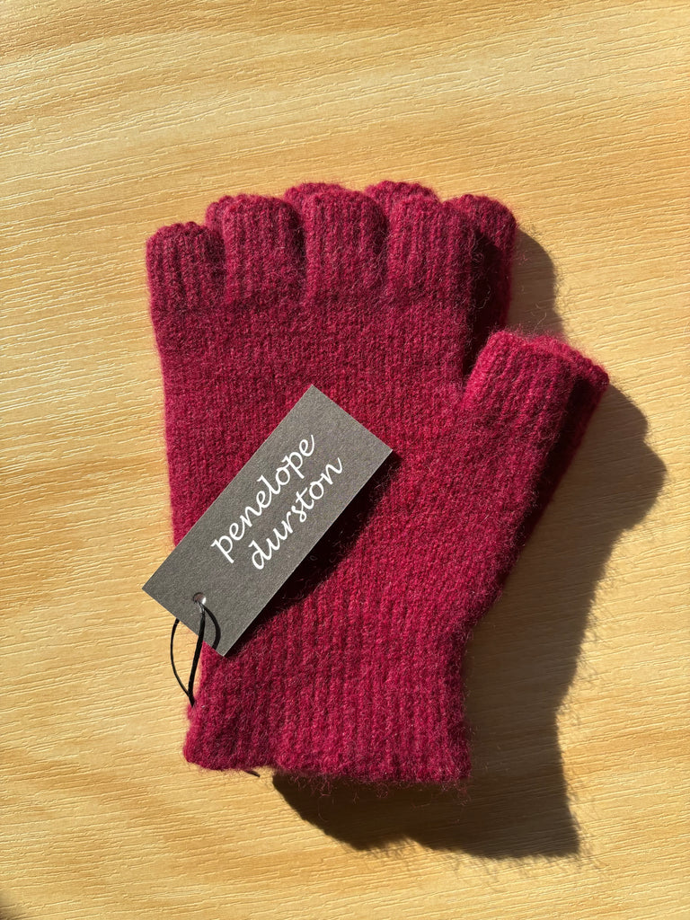Penelope Durston Angora/Lambswool Fingerless Glove - Short