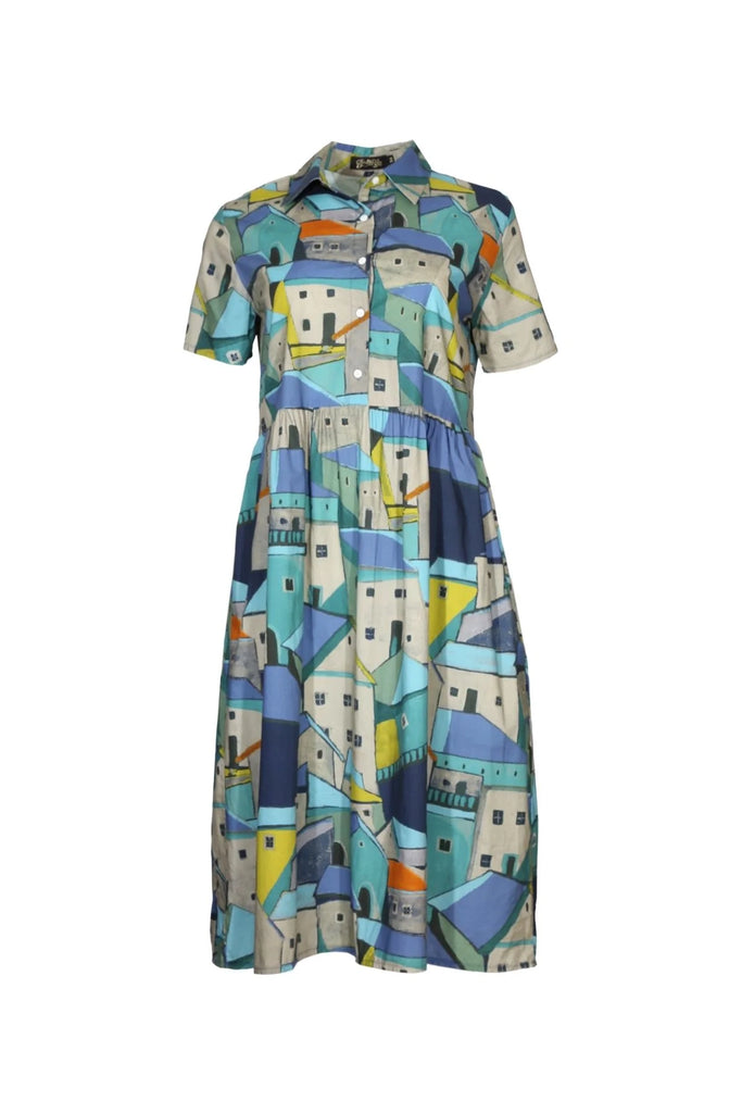 Olga De Polga Pueblito Villa Dress - Blue