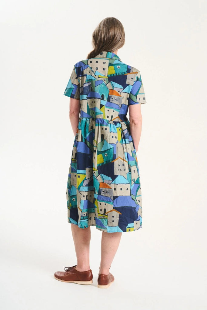 Olga De Polga Pueblito Villa Dress - Blue