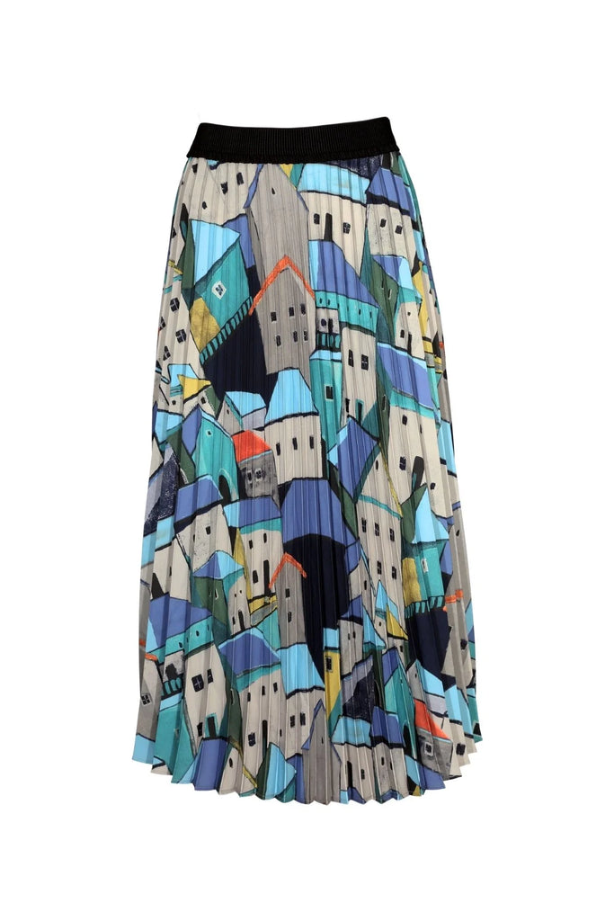 Olga De Polga Pueblito Pleated Skirt - Blue