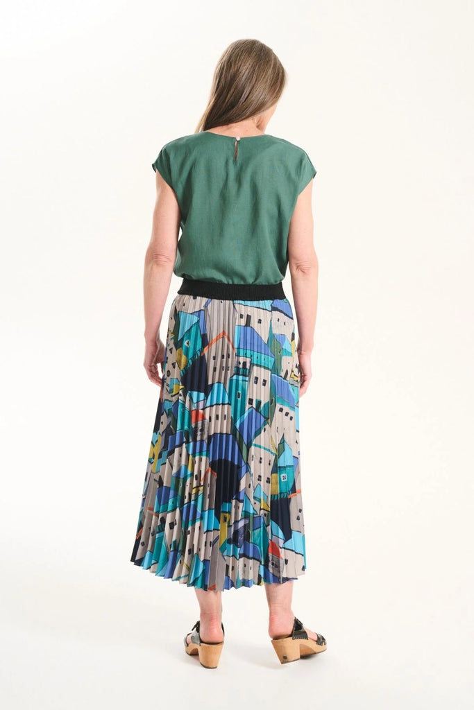 Olga De Polga Pueblito Pleated Skirt - Blue