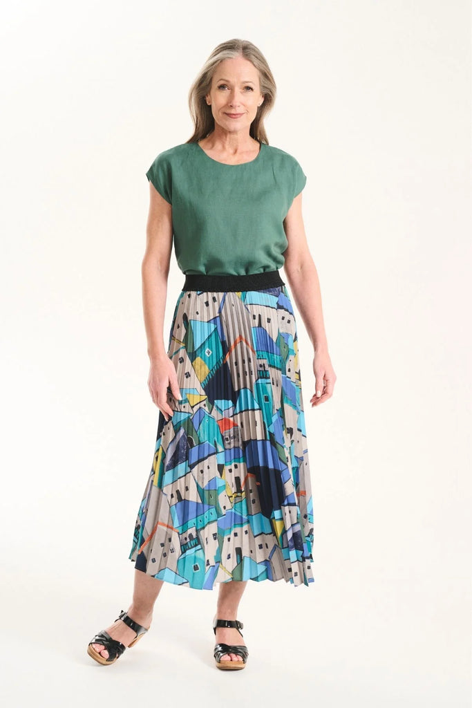Olga De Polga Pueblito Pleated Skirt - Blue