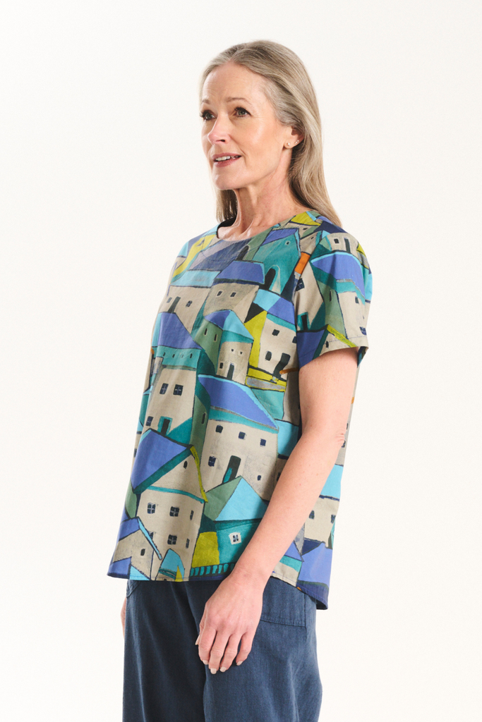 Olga De Polga Pueblito Top - Blue