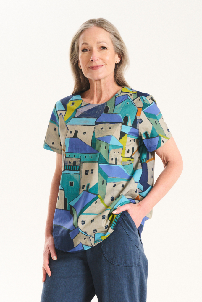 Olga De Polga Pueblito Top - Blue
