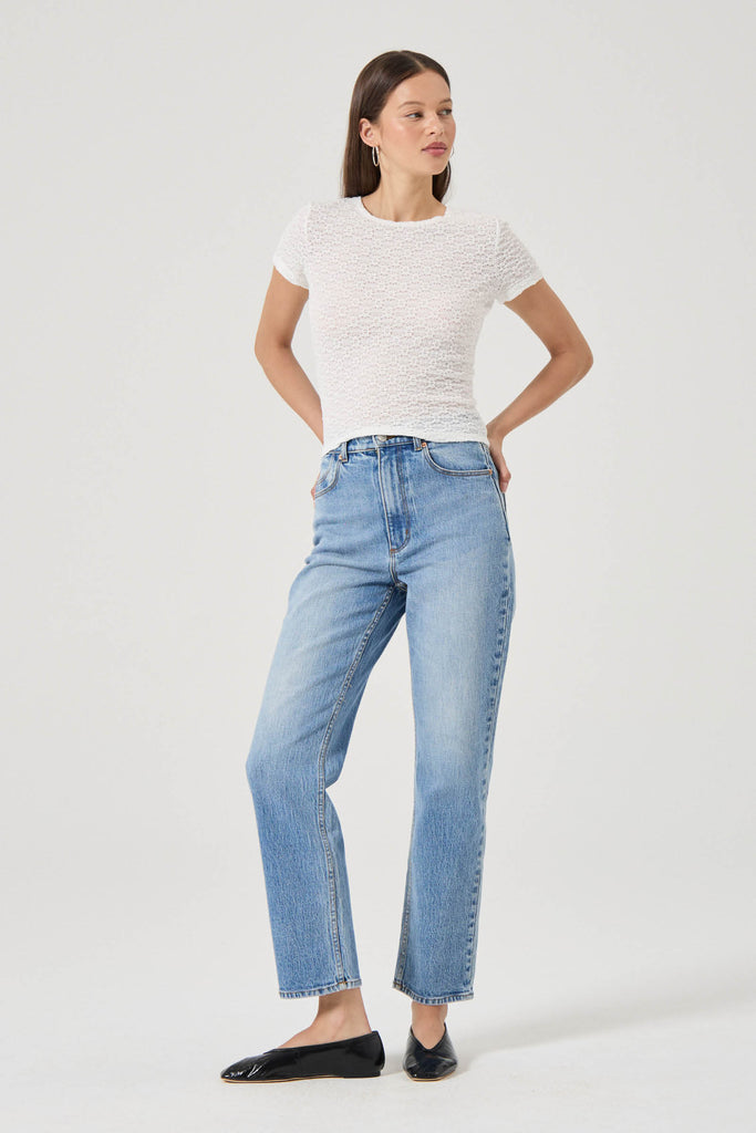 Rolla's Daisy Lace Tee - Vintage White