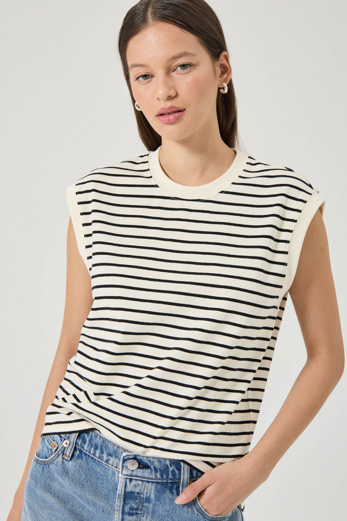 Rolla's Muscle Tank - Black Stripe